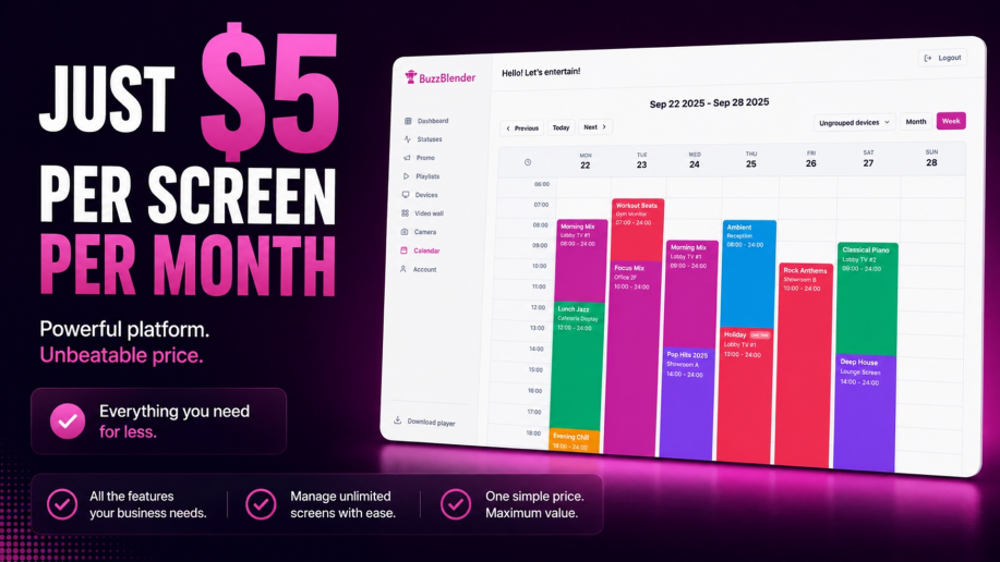 1080h Just 5 Per Screen Banner