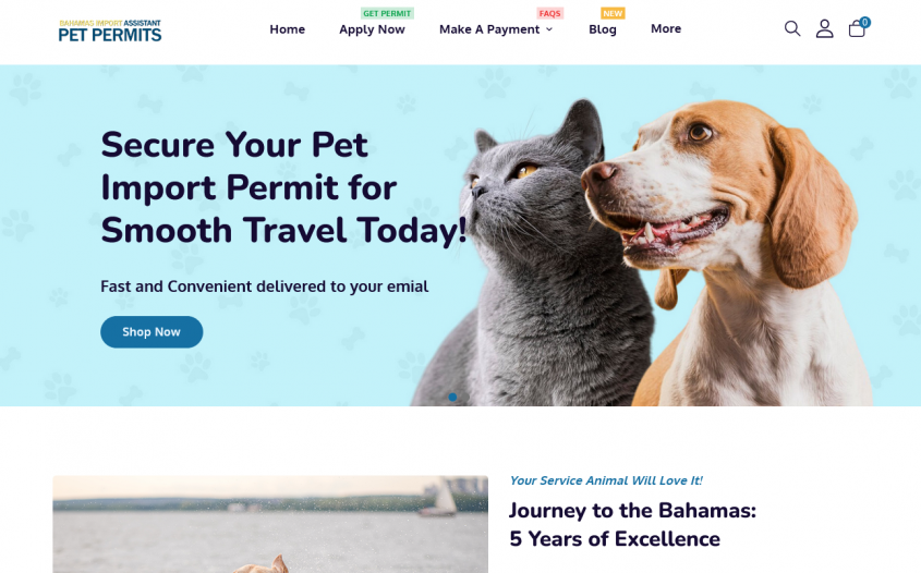 Bahamas Pet Permit Shop Pricing Bia