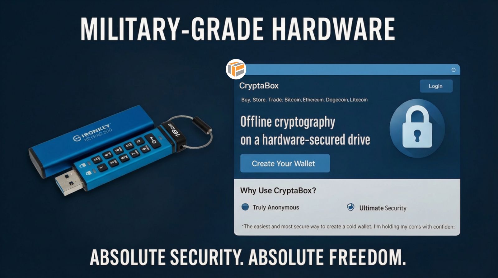 CryptaBox Hardware Crypto Cold Storage