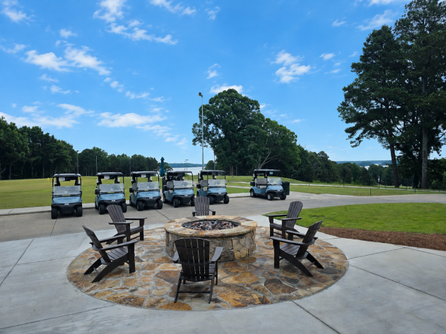 Firepit Outside the Mike Williams Golf Center