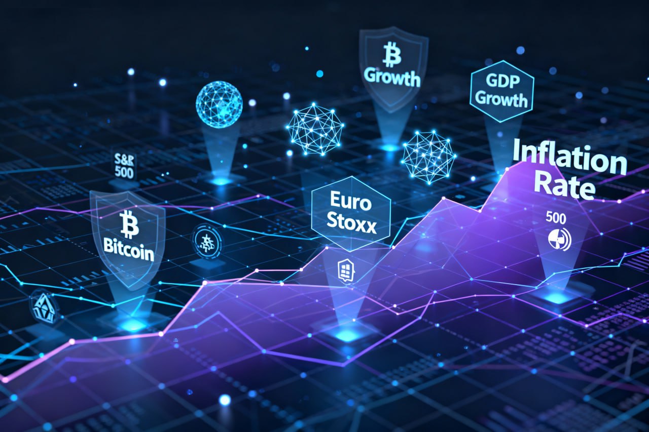 Inflation & GDP: S&P 500, Euro Stoxx, Bitcoin