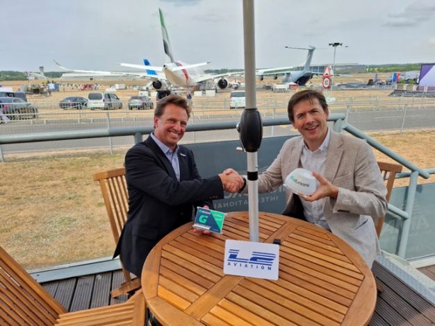 Jeff Rex and Matthew Hill meeting in Farnborough