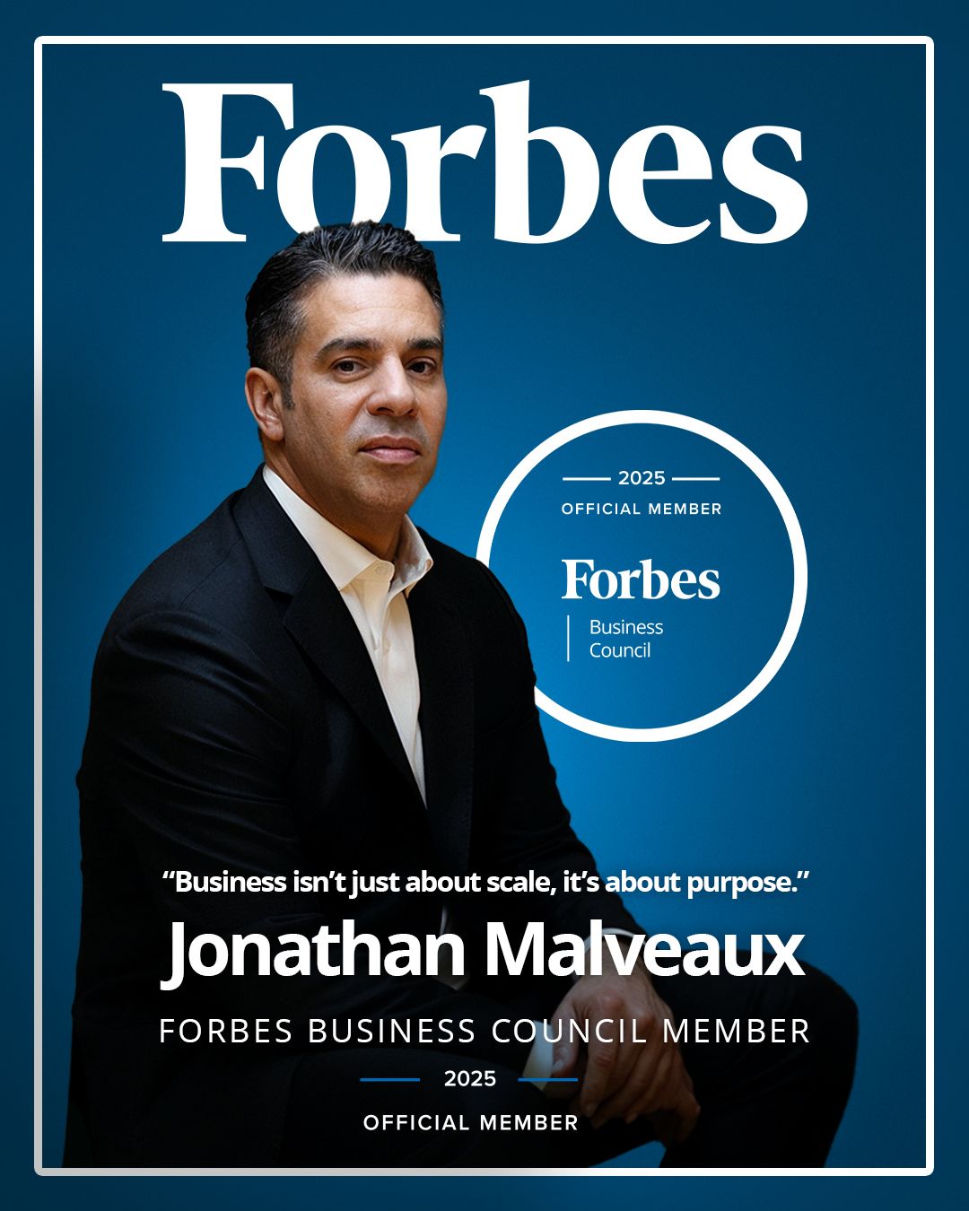 Jonathan Malveaux Joins Forbes Business Council