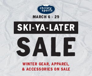 Up to 50% off March 6–29 at Christy Sports